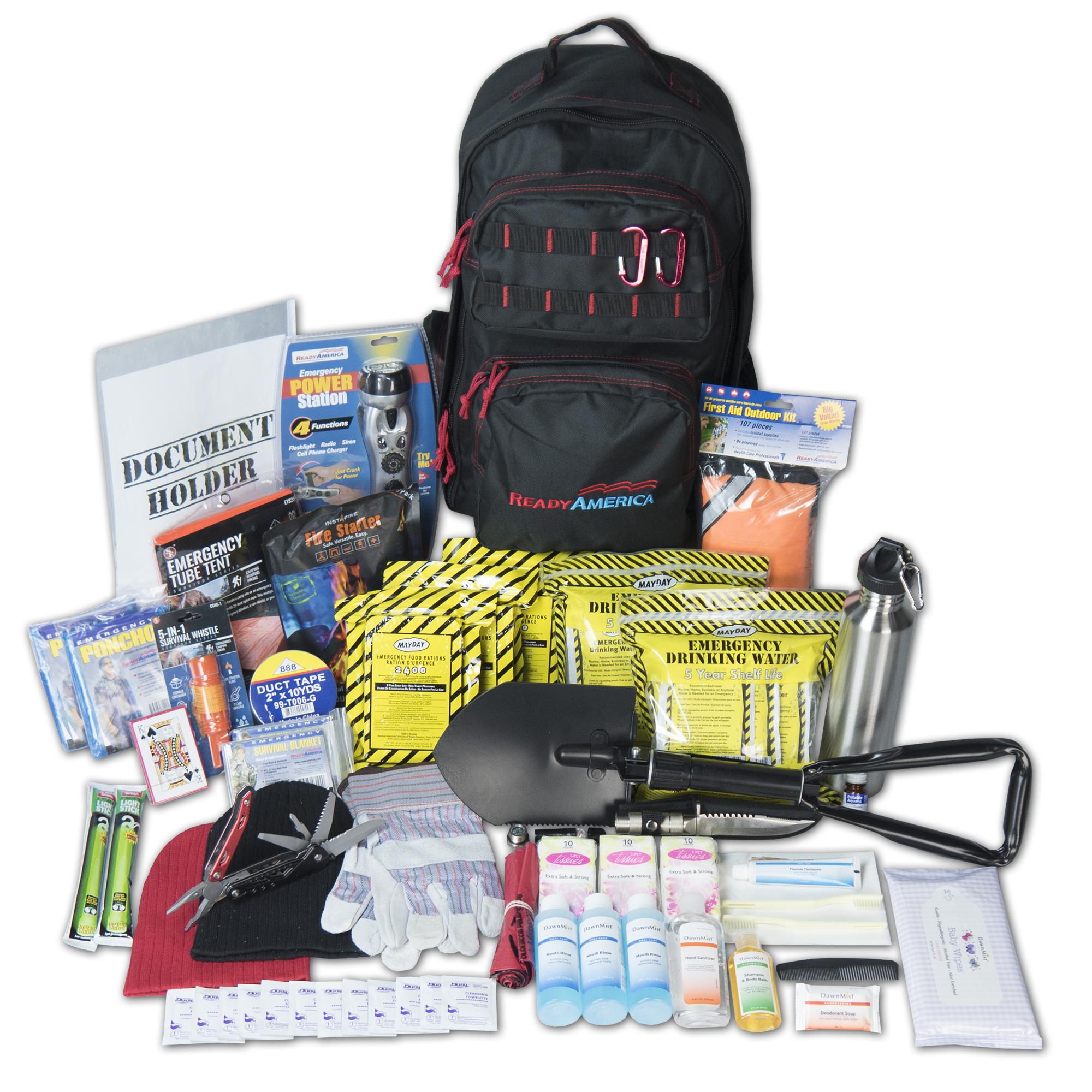 kern Schaduw Slaapzaal 2 Person Elite Emergency Kit (3 Day Backpack) – QuakeHOLD!