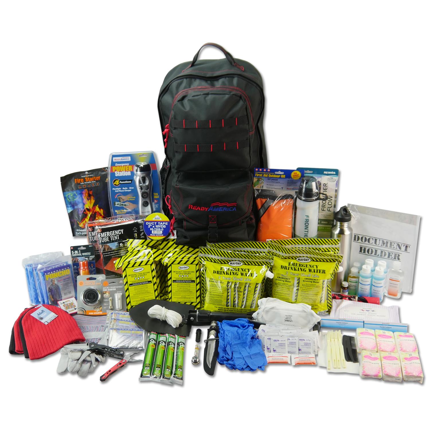 Ready America 72 Hour Deluxe Emergency Kit, 4-Person 3-Day