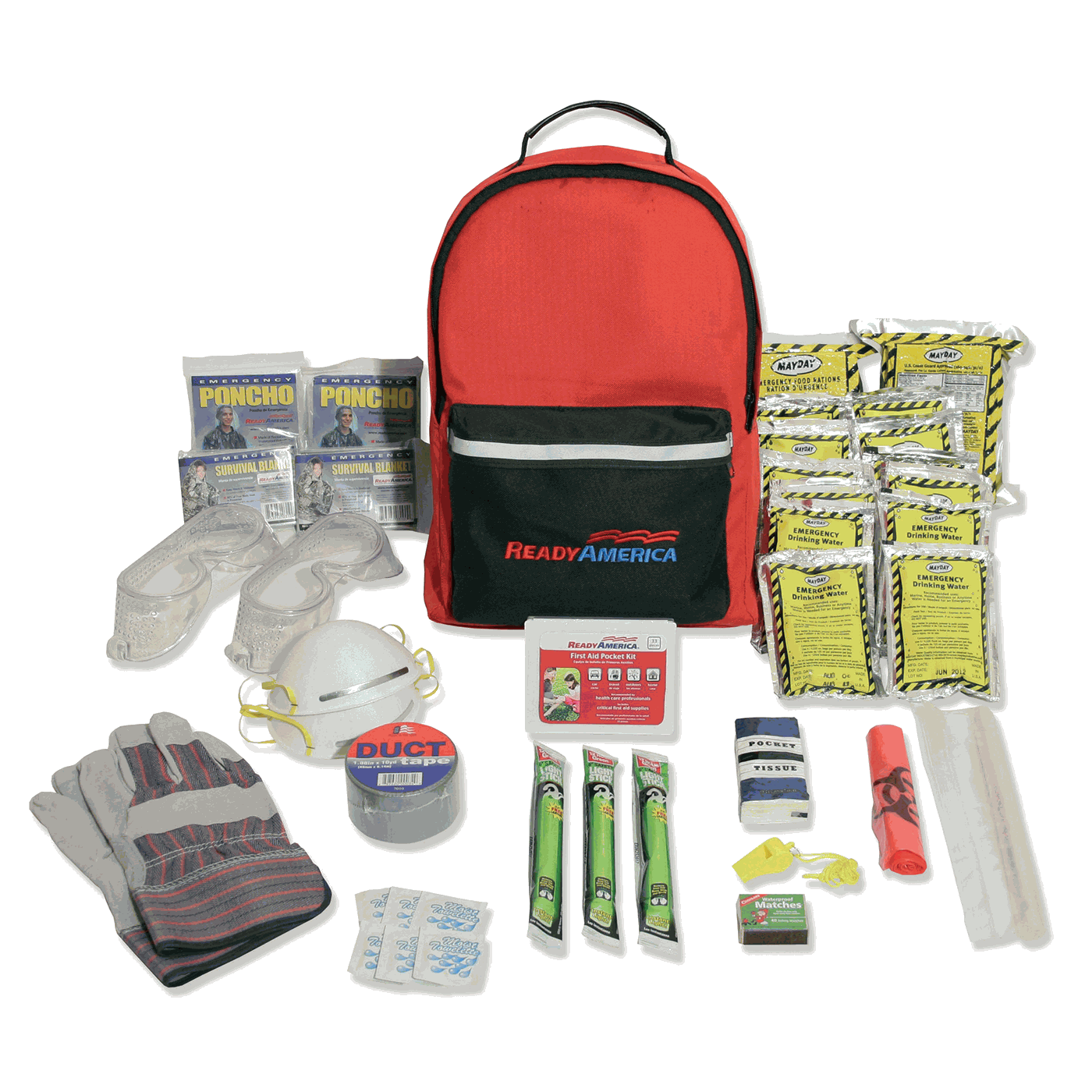1 Person Emergency Preparedness Hurricane Backpack