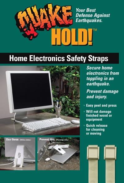 QuakeHOLD! Home Electronic Safety Straps-Grey – QuakeHOLD!