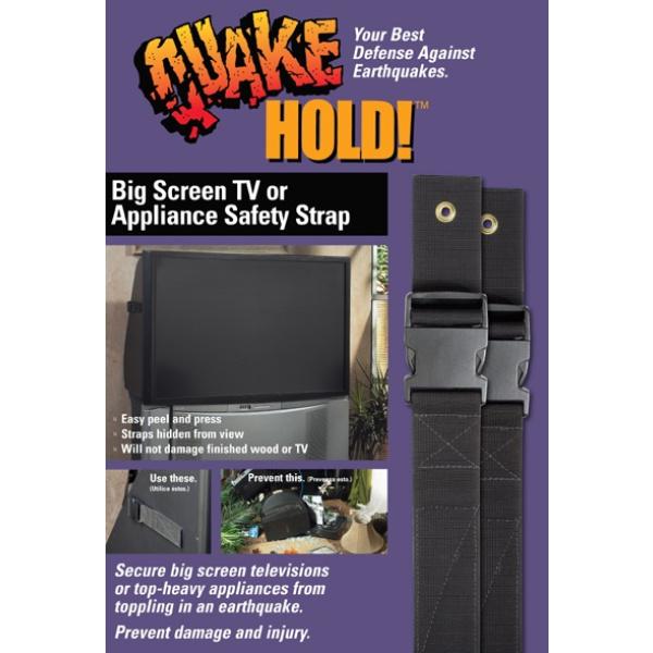 QuakeHOLD! Big Screen and Appliance Strap – QuakeHOLD!